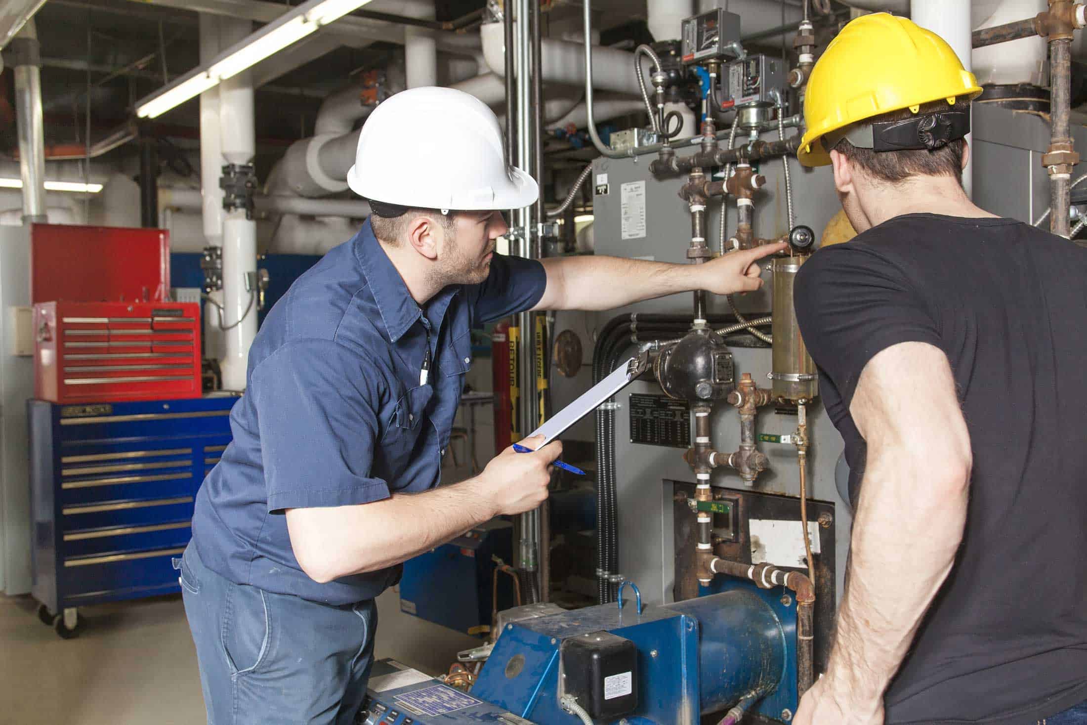 Electricians at work